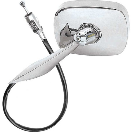 Remote Side View Mirror, LH Drivers Side