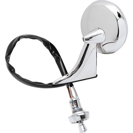 Remote Side View Mirror, LH Drivers Side