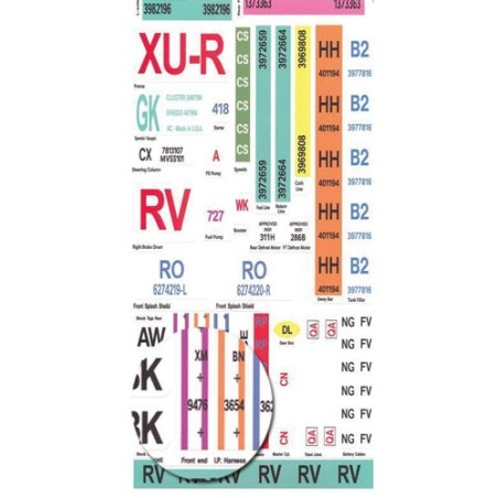 SS396 Master Decal Kit