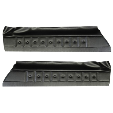 Front Upper Door Panels, Unassembled, Black S70