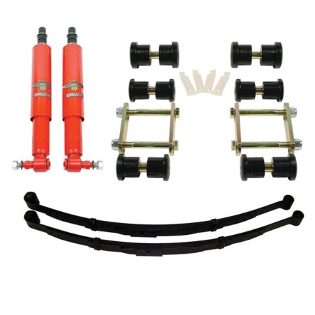 Detroit Speed Rear Speed Kit Level 1, 3 Inch Drop Multi Leaf Springs