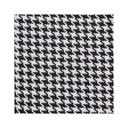 Coupe Houndstooth Rear Seat Covers, White