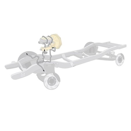 Front Brake Line Kit, Power Disc, Original Material