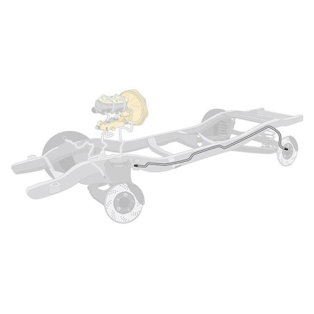 Front To Rear Brake Line Kit, One Piece, Power Disc, Stainless Steel