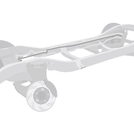 Fuel Return Line, 2 Piece, 1/4 Inch, Original Material