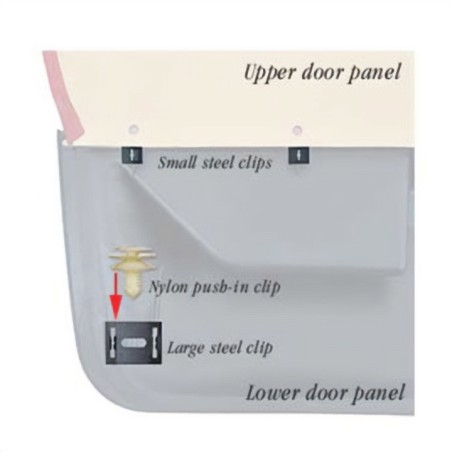 Door Panel Mounting Clip Bracket, Small