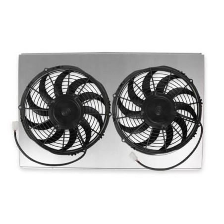Frostbite High Performance Fan & Shroud Package, 2 x 14 In. Fans