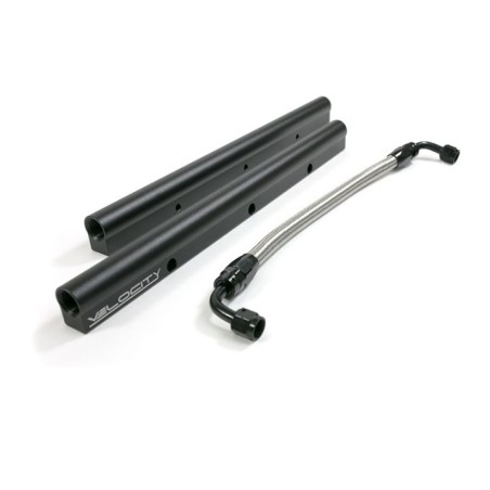 Velocity Series LS1/LS2/LS6 Billet Aluminum Fuel Rail Kit, Black Finish