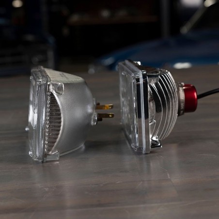 Holley RetroBright LED Headlight Classic White Lens 5 in. x 7 in. Rectangle, 30