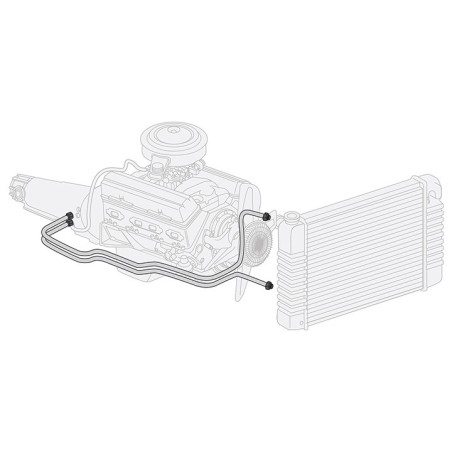Oldsmobile Transmission Cooling Lines TH200 Metric, Original Material