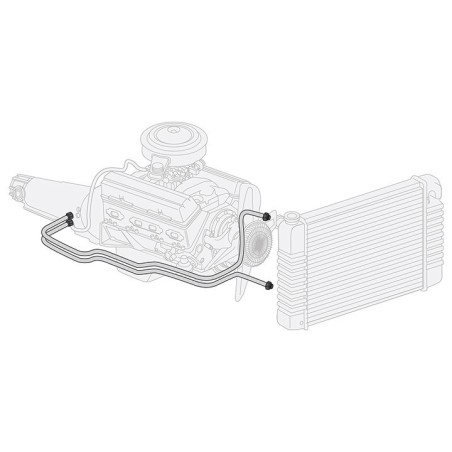 Oldsmobile Transmission Cooling Lines, Original Material