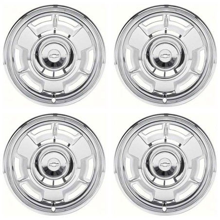 Full Wheel Cover, 14 Inch With Bow Tie Logo, 4 Piece Set