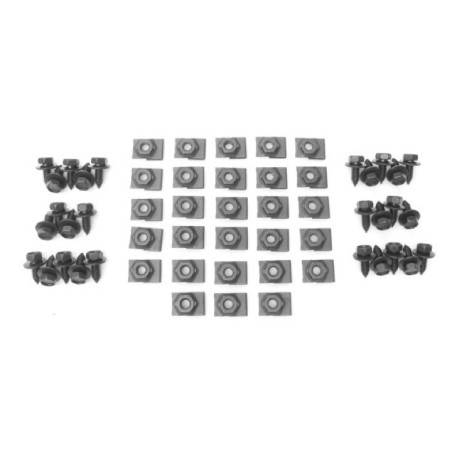 Front Inner Fenderwell Kit Steel With Hardware & Dust Shields