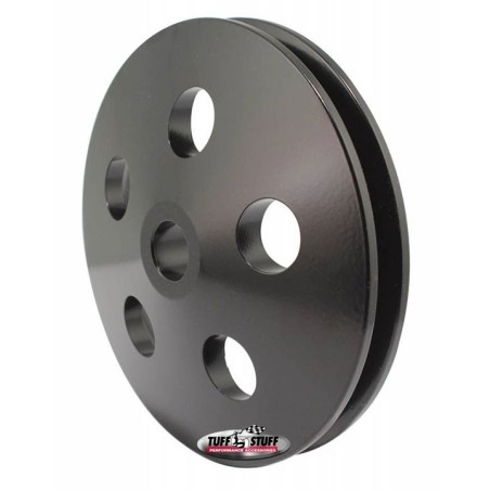 Tuff Stuff Machined Aluminum Power Steering Pump Pulley Single Groove Black
