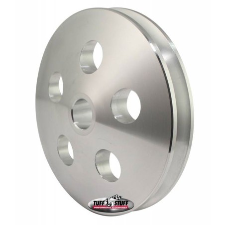 Tuff Stuff Machined Aluminum Power Steering Pump Pulley Single Groove Natural