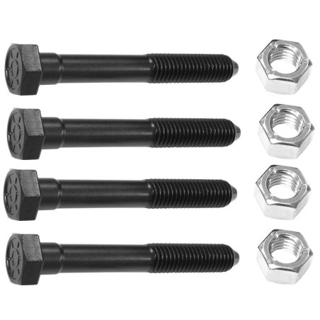 Tubular Control Arm Kit, With Hardware, Upper/Lower, Black Set