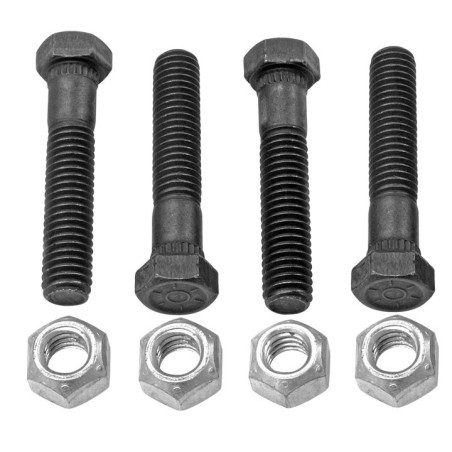 Tubular Control Arm Kit, With Hardware, Upper/Lower, Black Set