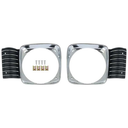 Standard Headlamp Bezels, With Hardware