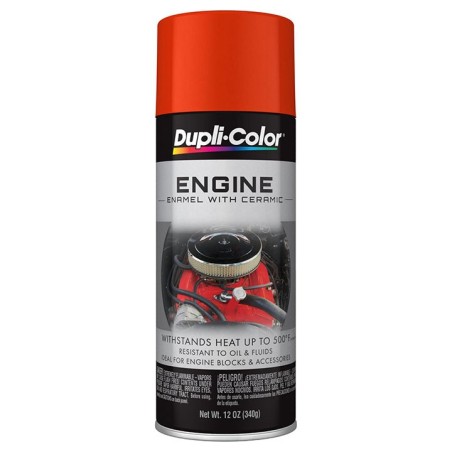Dupli-Color Premium Engine Enamel With Ceramic, Orange, 12 Oz. Aerosol