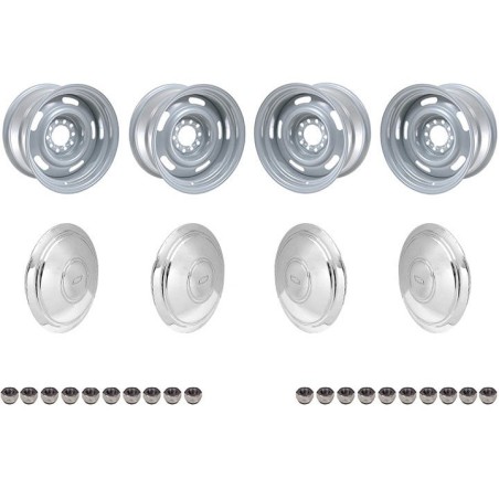 Rally Wheel Kit 15 X 7 Kit With Police Style Cap With Bow Tie