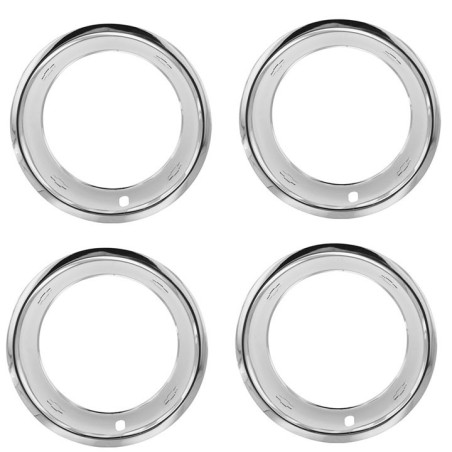 Rally Wheel Trim Rings Kit 15 X 8 With Bowtie 3.25 Inch Deep