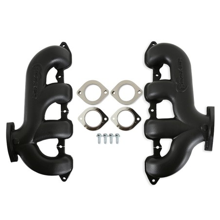 Hooker LT Swap Black Rear Dump Exhaust Manifold 2.5 Inch Outlet