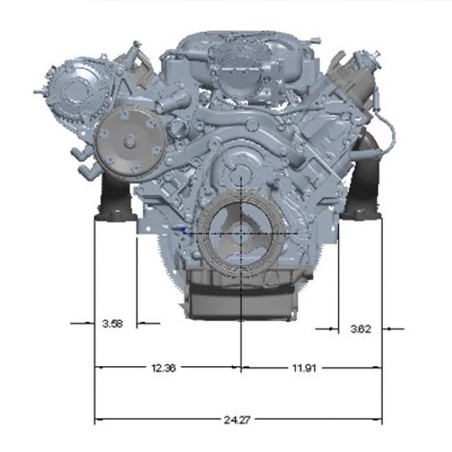 Hooker LT Swap Black Rear Dump Exhaust Manifold 2.5 Inch Outlet