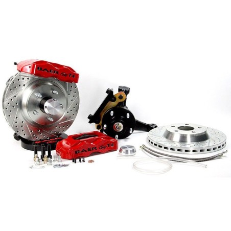 Baer Brakes 13 Inch Track4 Front Brake System Pre-assembled Red Calipers