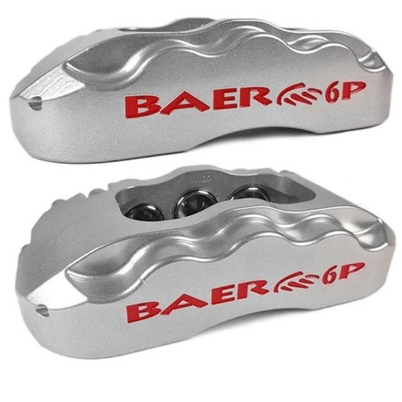 Baer Brakes 13 Inch Track4 Front Brake System Pre-assembled Silver Calipers