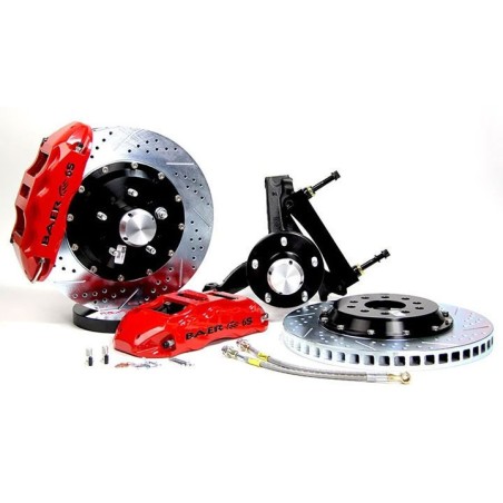 Baer Brakes 14 Inch Extreme+ Front Brake System Pre-assembled 2 Inch Drop Red Ca