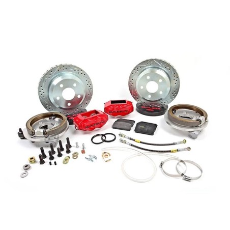 Baer Brakes 12 Inch SS4 Rear Brake System Red Calipers