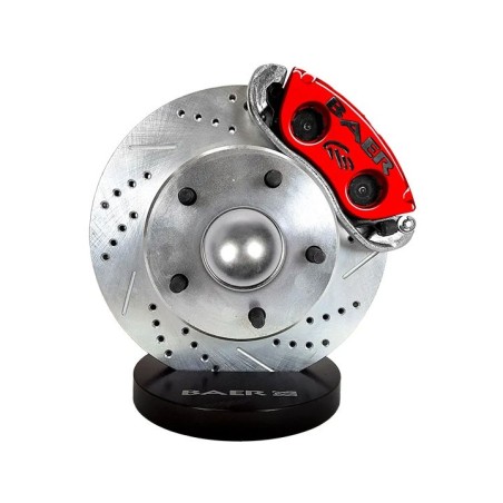 Baer Brakes 13 Inch Classic Series Front Brake System With Spindles Red Calipers