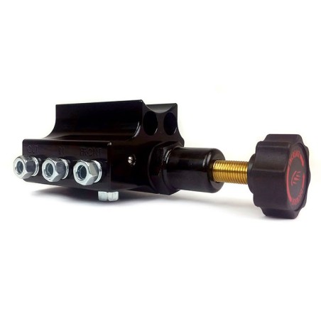 Baer Brakes Remaster Adjustable Proportioning Valve Right Port, Black Anodized