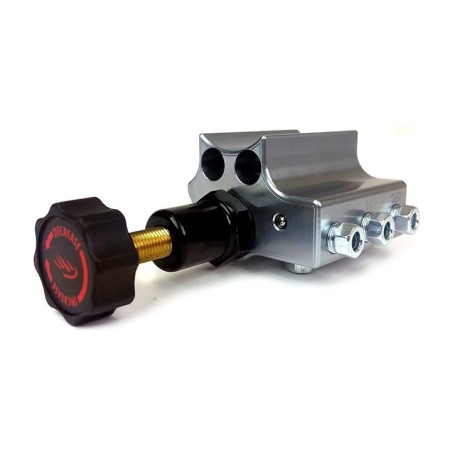 Baer Brakes Remaster Adjustable Proportioning Valve Left Port, Grey Anodized