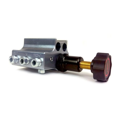 Baer Brakes Remaster Adjustable Proportioning Valve Left Port, Grey Anodized