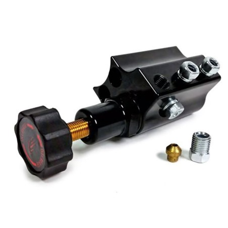 Baer Brakes Remaster Adjustable Proportioning Valve Left Port, Grey Anodized