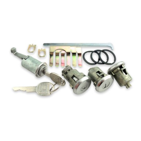 Lock Set Doors Glove Box and Trunk Round Keys