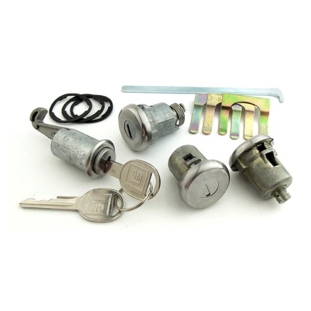 Lock Set Doors Glove Box and Trunk Round Keys