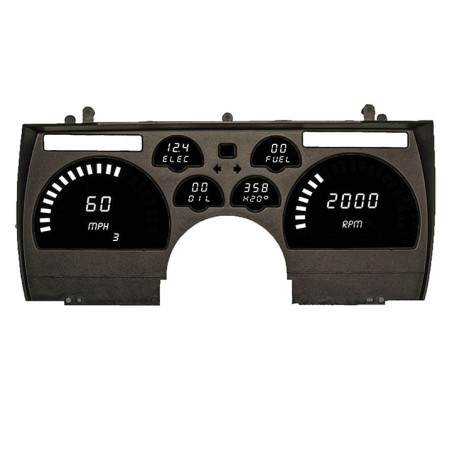 LED Digital Replacement Gauge Panel White LED