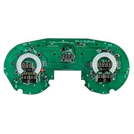 LED Digital Replacement Gauge Panel Blue LED