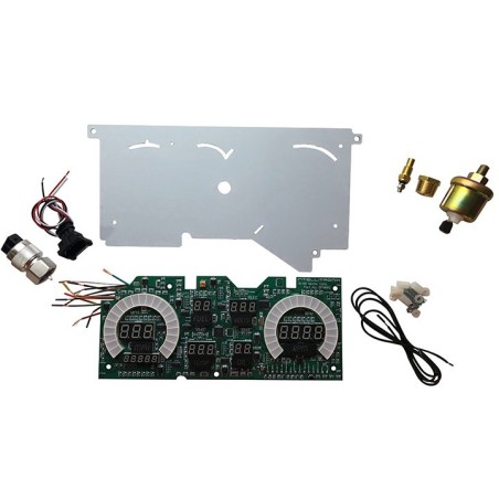 LED Digital Replacement Gauge Panel With GPS White LED