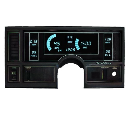 LED Digital Replacement Gauge Panel Teal LED