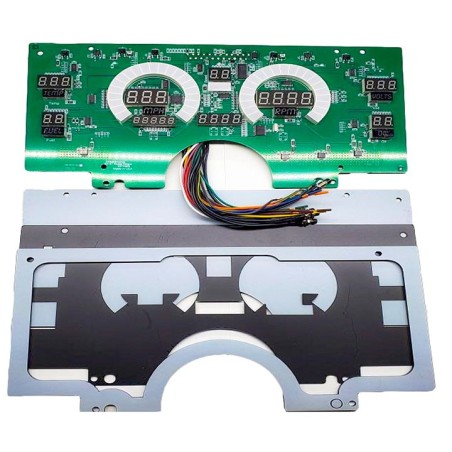 LED Digital Replacement Gauge Panel Teal LED