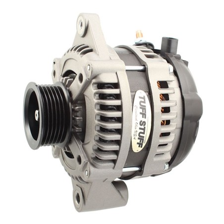 Tuff Stuff Performance Max Amp Alternator 225 Amp 10Dn, 10Si Cs130 1 Wire 6 Groove Factory Cast Plus