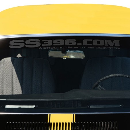 SS396.COM Window Sticker Gunmetal Black