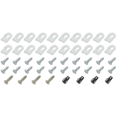Vinyl Top Molding Clips & Hardware Kit, 48pc
