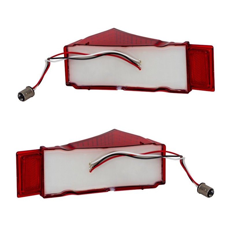 1968 Chevy Chevelle Rear Tail Light & Back-Up Lens Set, Right Side, CH-TL-68, CH-BL-68