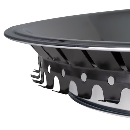 Rally Wheel Trim Rings Kit 15 X 7 Chromed Stainless Stepped Edge