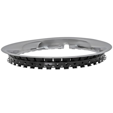 Rally Wheel Trim Rings Kit 14 X 7 Chromed Stainless Rolled Edge