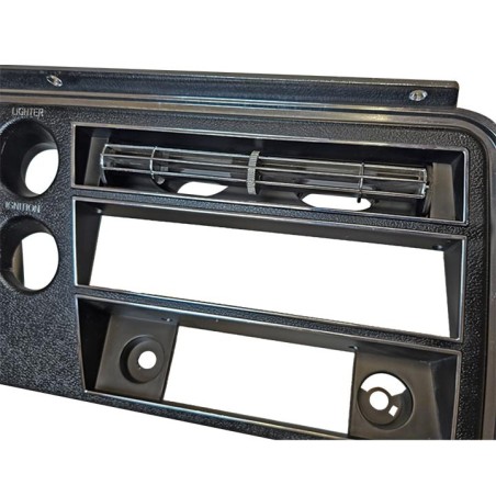 Center Dash Vent Assembly With Air Conditioning, Black And Chrome